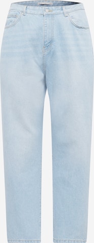 Nasty Gal Plus Regular Jeans in Blau: predná strana