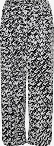 Wide leg Pantaloni 'Sanne' de la Kaffe pe negru: față