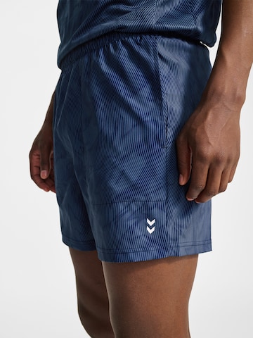 Regular Pantalon de sport Hummel en bleu