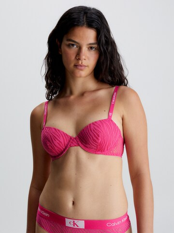 Calvin Klein Underwear Balconette Bra 'CK96' in Pink: front