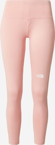 THE NORTH FACE - Skinny Calças de desporto 'FLEX' em rosa: frente