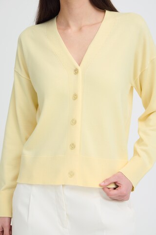 b.young Strickjacke 'BYMmorla' in Gelb