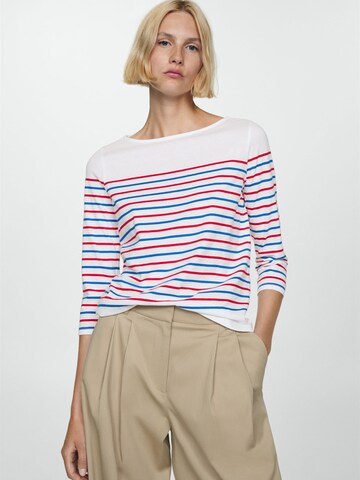 MANGO T-shirt 'PARISIAN' i vit: framsida