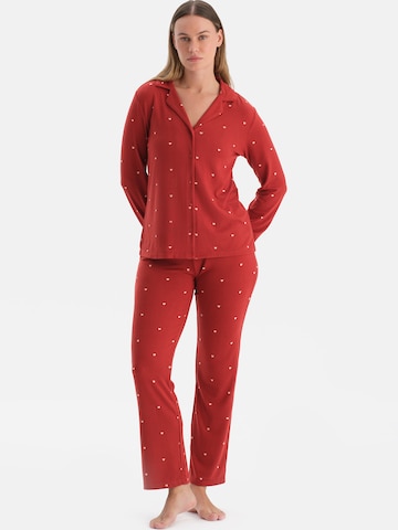 Dagi Пижама в Красный: спереди
