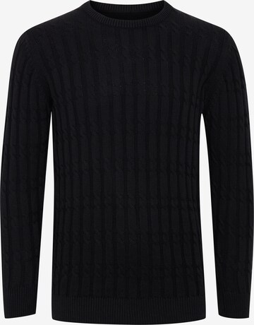 INDICODE JEANS Sweater 'PAULETTA' in Black: front