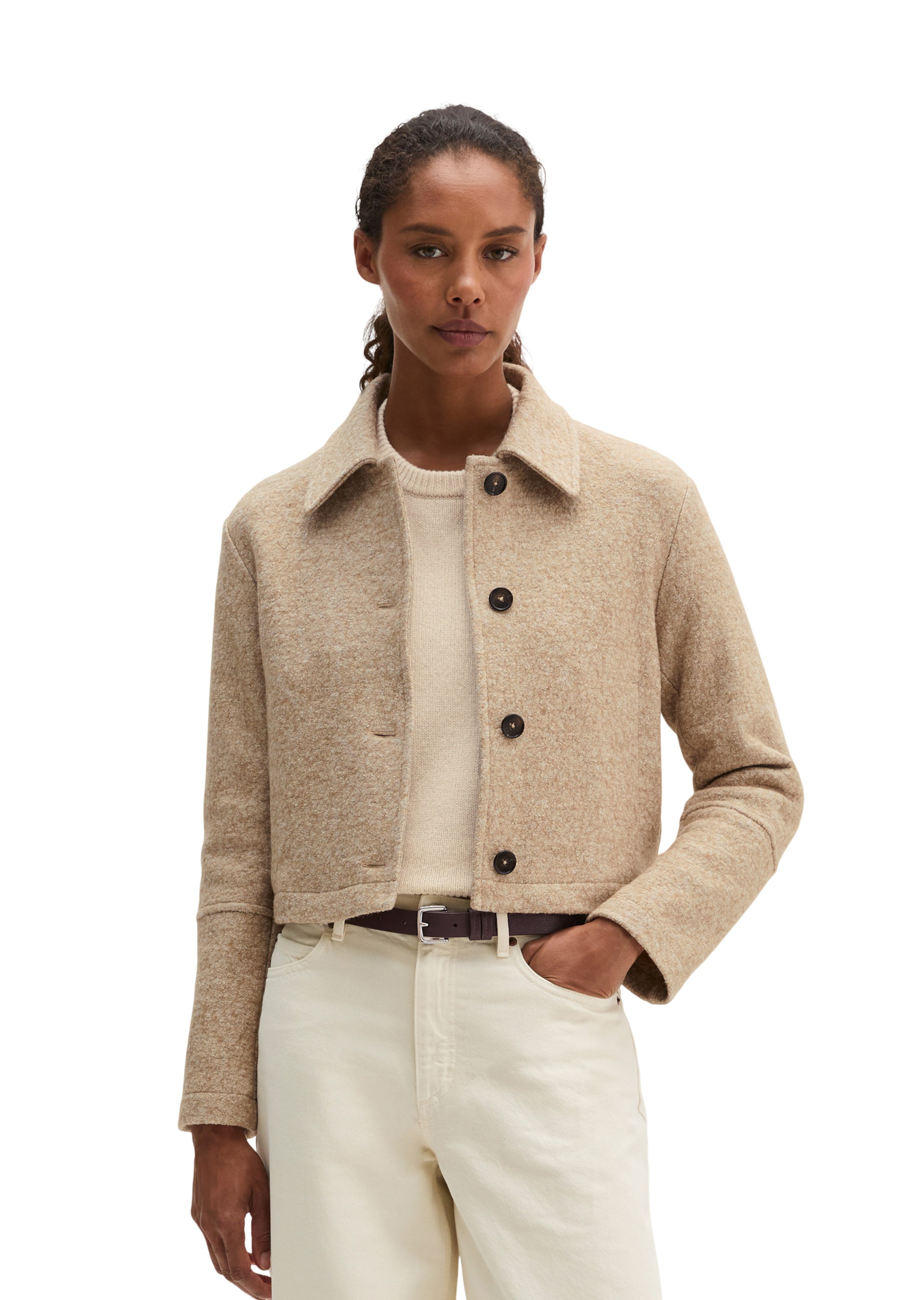 Veste mi-saison Marc O'Polo en beige : devant