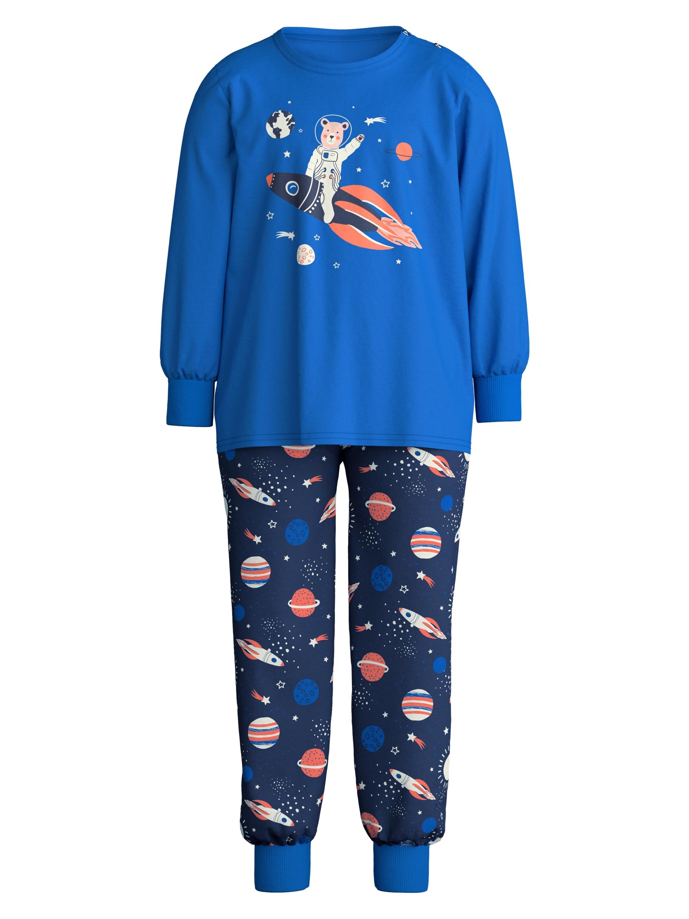 CALIDA Pajamas 'Toddlers Space' in Blue: front