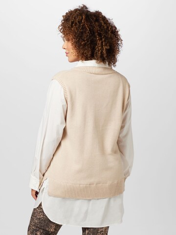 Z-One Sweter 'Elke' w kolorze beżowy
