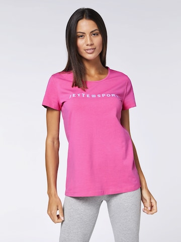 Jette Sport T-Shirt in Pink: Vorderseite