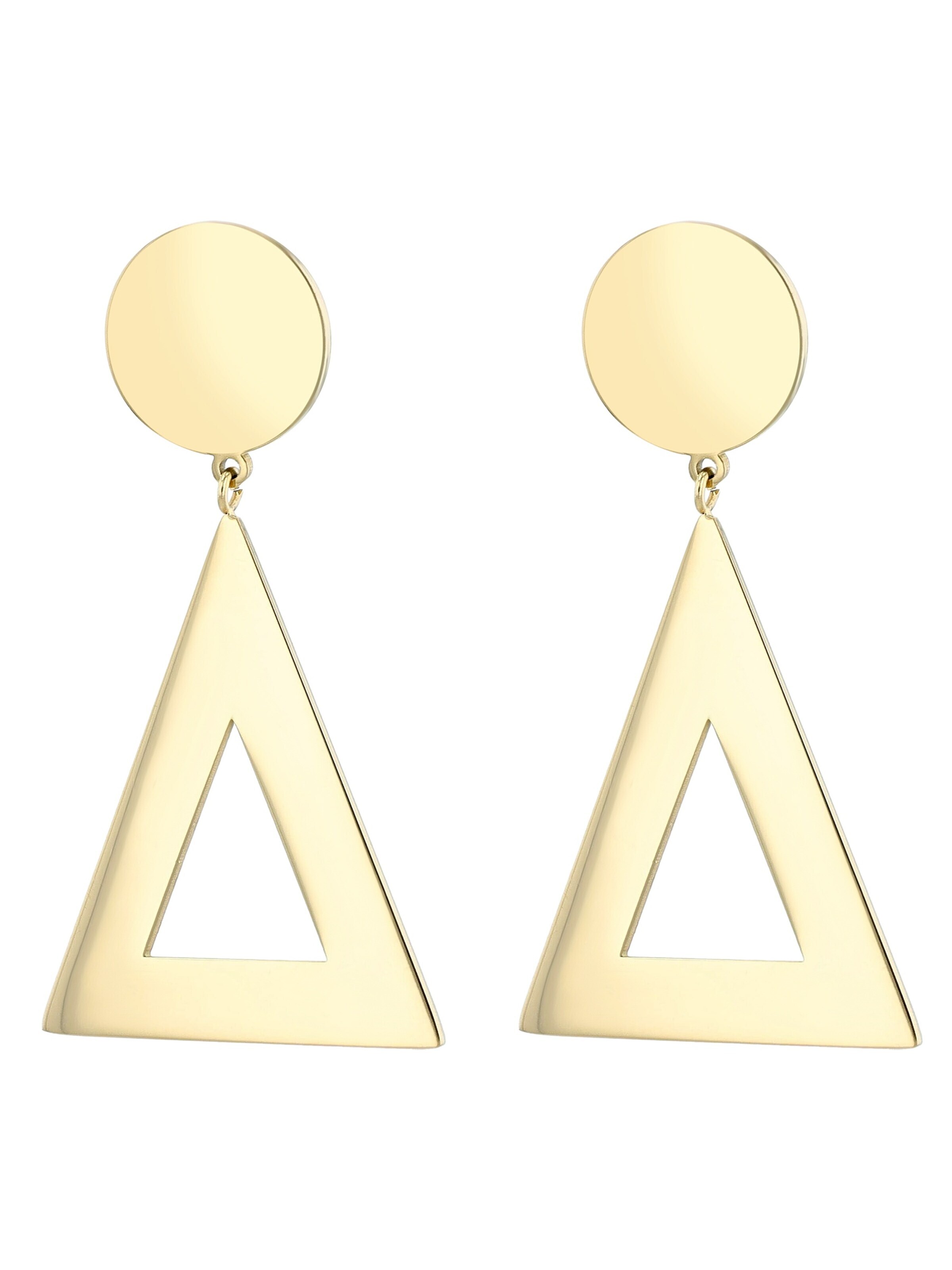 Akzent Ohrringe 'Velma, langlebig'‌‌‌‌‌‌‌‌‌‌ in Gold: Vorderseite