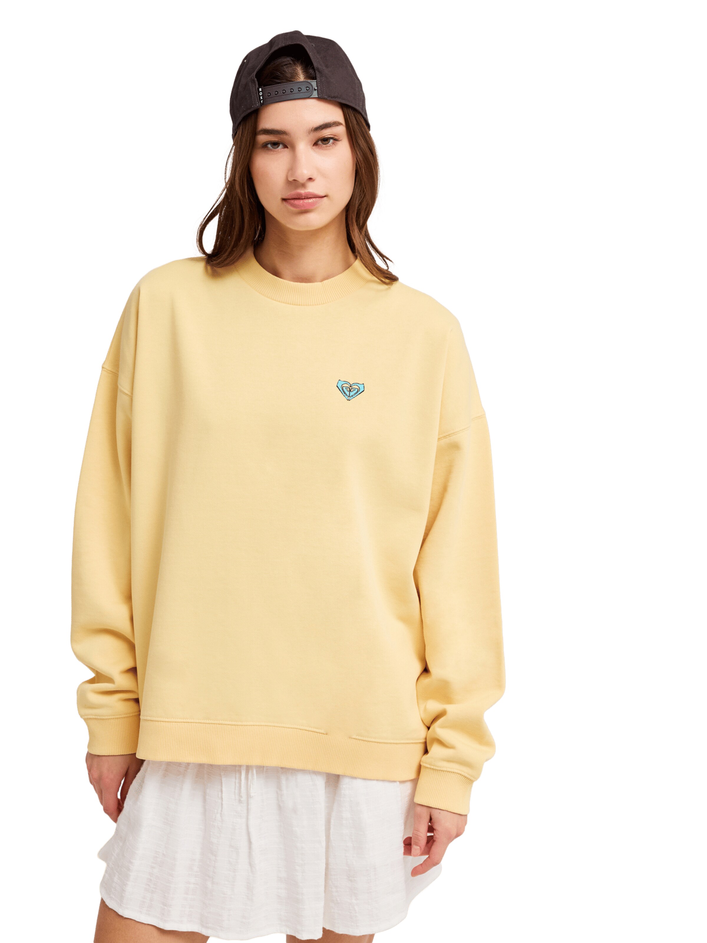 ROXY Sweatshirt 'Lineup' in Yellow