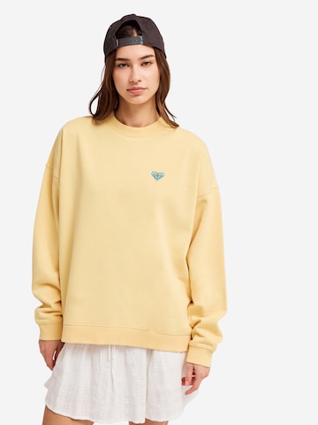ROXY Sweatshirt 'Lineup' in Yellow