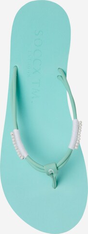 Soccx T-Bar Sandals in Blue