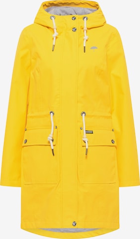 Schmuddelwedda Between-seasons coat in Yellow: front