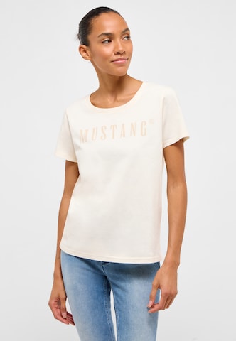 MUSTANG Shirt in Weiß: Vorderseite
