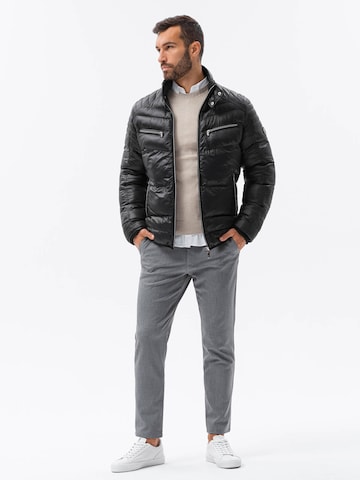 Veste d’hiver 'OM-JAHP-22FW-010' Ombre en noir