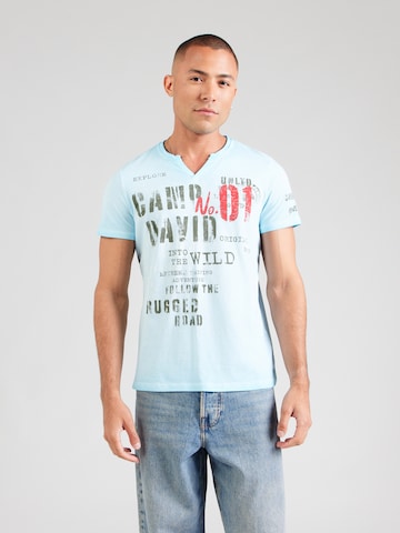 CAMP DAVID Shirt in Blue: front
