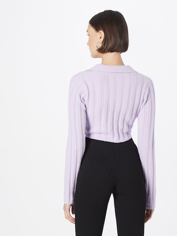 NLY by Nelly Knit cardigan in Purple