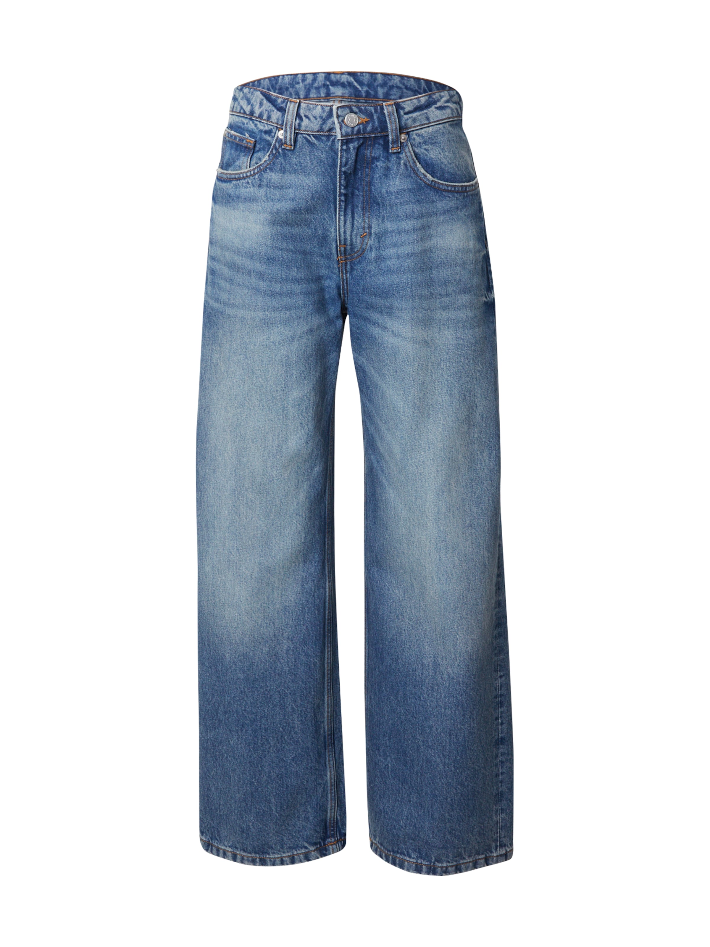 Monki Loose fit Jeans in Blue: front