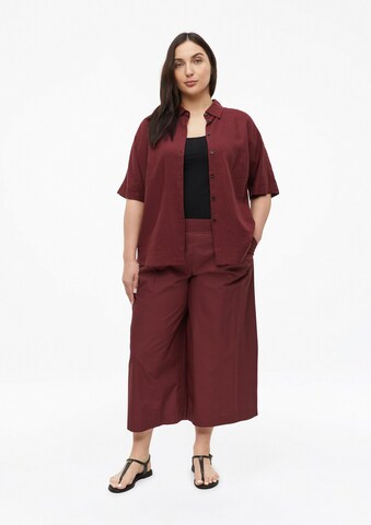 s.Oliver Wide leg Bandplooibroek in Rood