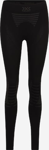 X-BIONIC Skinny Workout Pants 'INVENT 4.0' in Black: front