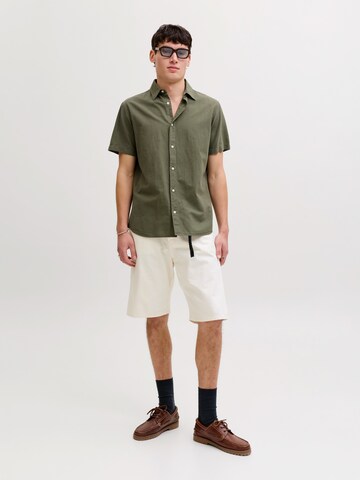 JACK & JONES Regular Fit Hemd 'JJEBREEZE' in Grün