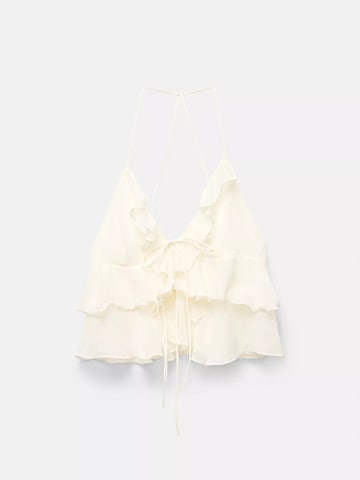 Top di Pull&Bear in bianco: frontale