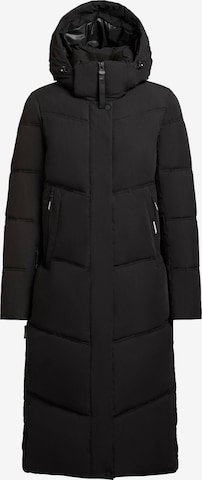 Manteau d’hiver ' LUGA ' khujo en noir : devant
