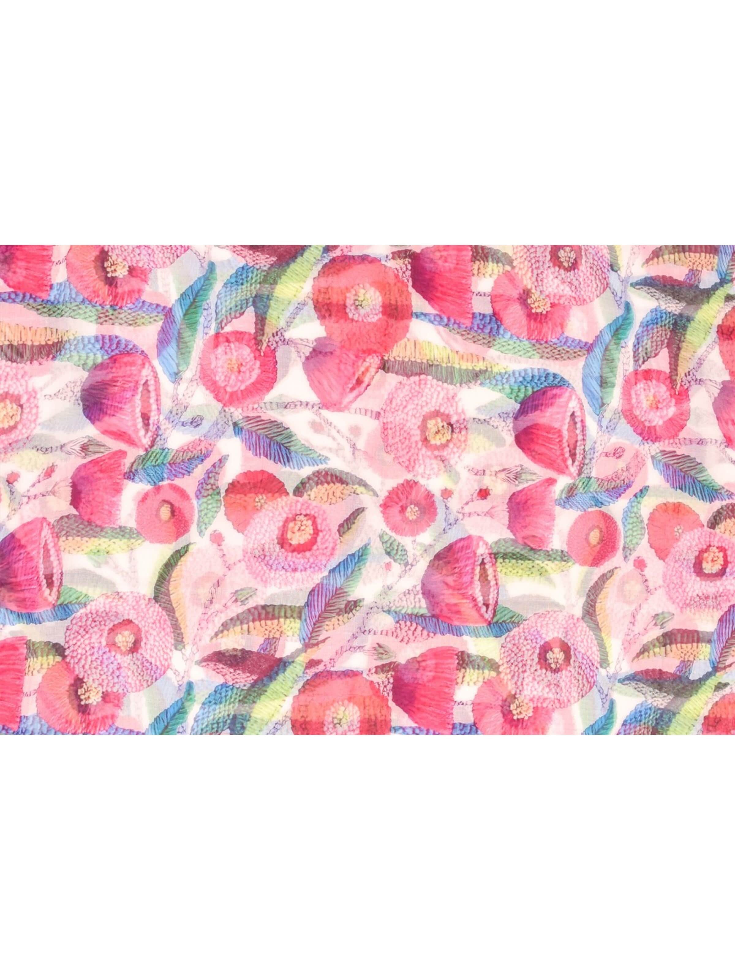 styleBREAKER Schal 'Leichter Viskose Schal mit Blumenmuster'‌‌‌ in Pink