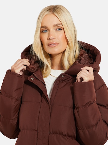 Threadbare Winter Jacket 'Hayley' in Brown