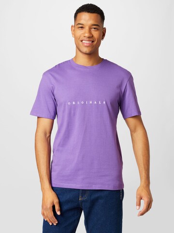 Coupe regular T-Shirt 'Copenhagen' JACK & JONES en violet : devant