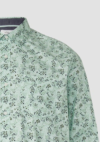 s.Oliver Slim fit Overhemd in Groen