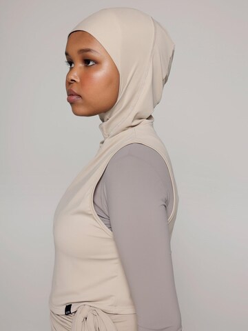 SIYA Swimwear T-Shirt Badeanzug 'Hijab'‌‌‌‌‌ in Beige