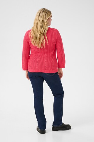 KAFFE CURVE Sweater 'KCLorry' in Pink