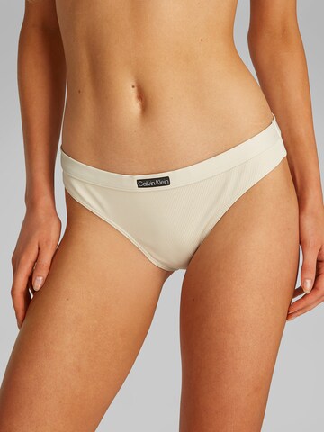 Calvin Klein Swimwear Bikini bottom in White: front