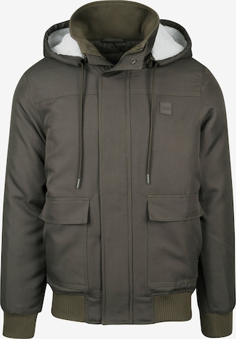 Urban Classics Between-season jacket in Green: front