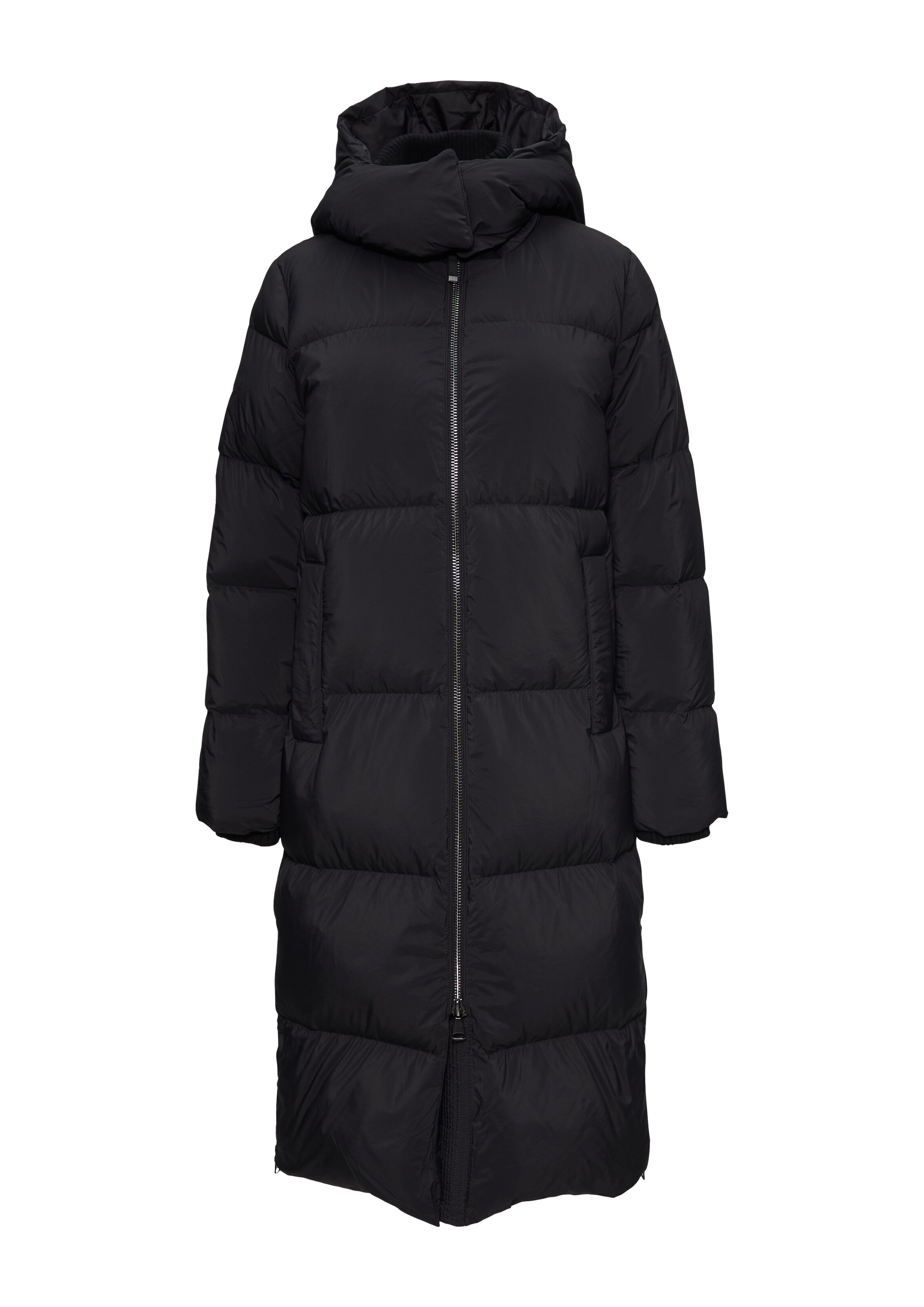 s.Oliver BLACK LABEL Wintermantel in Schwarz: Vorderseite