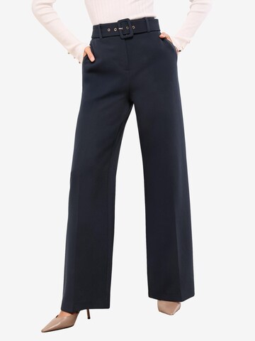 Lipsy Wide Leg Hose in Blau: Vorderseite