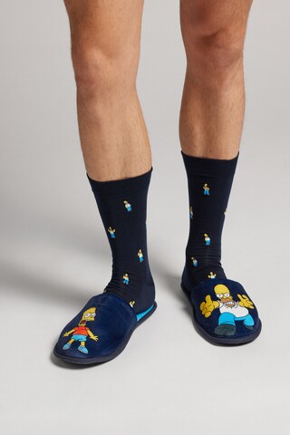 INTIMISSIMI Hausschuh 'THE SIMPSONS' in Blau: Vorderseite