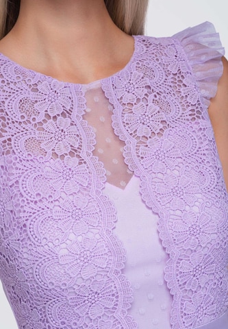 Ombre Cocktailjurk in Lila