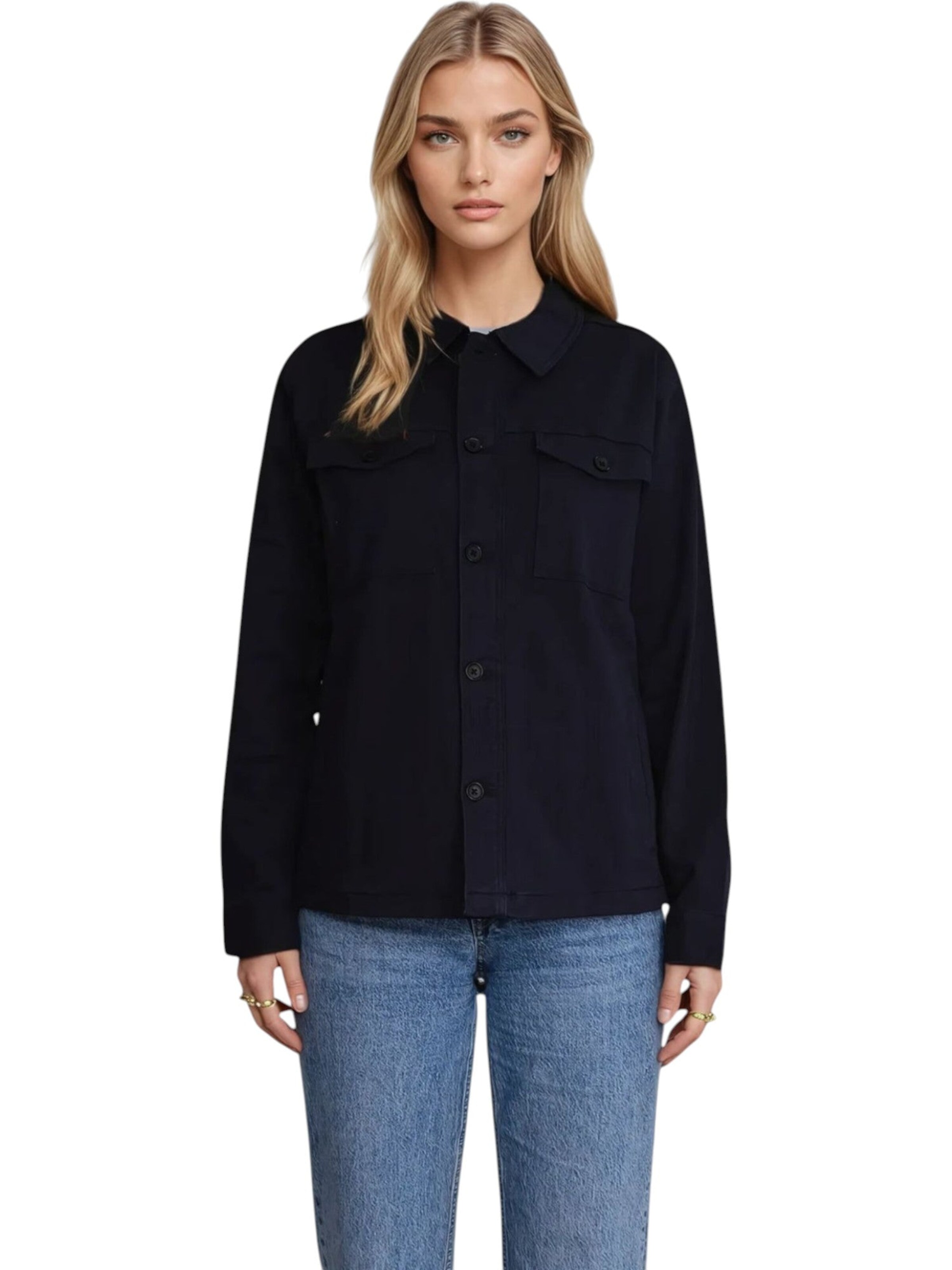 TEESHOPPEN Jacke in Blau: Vorderseite