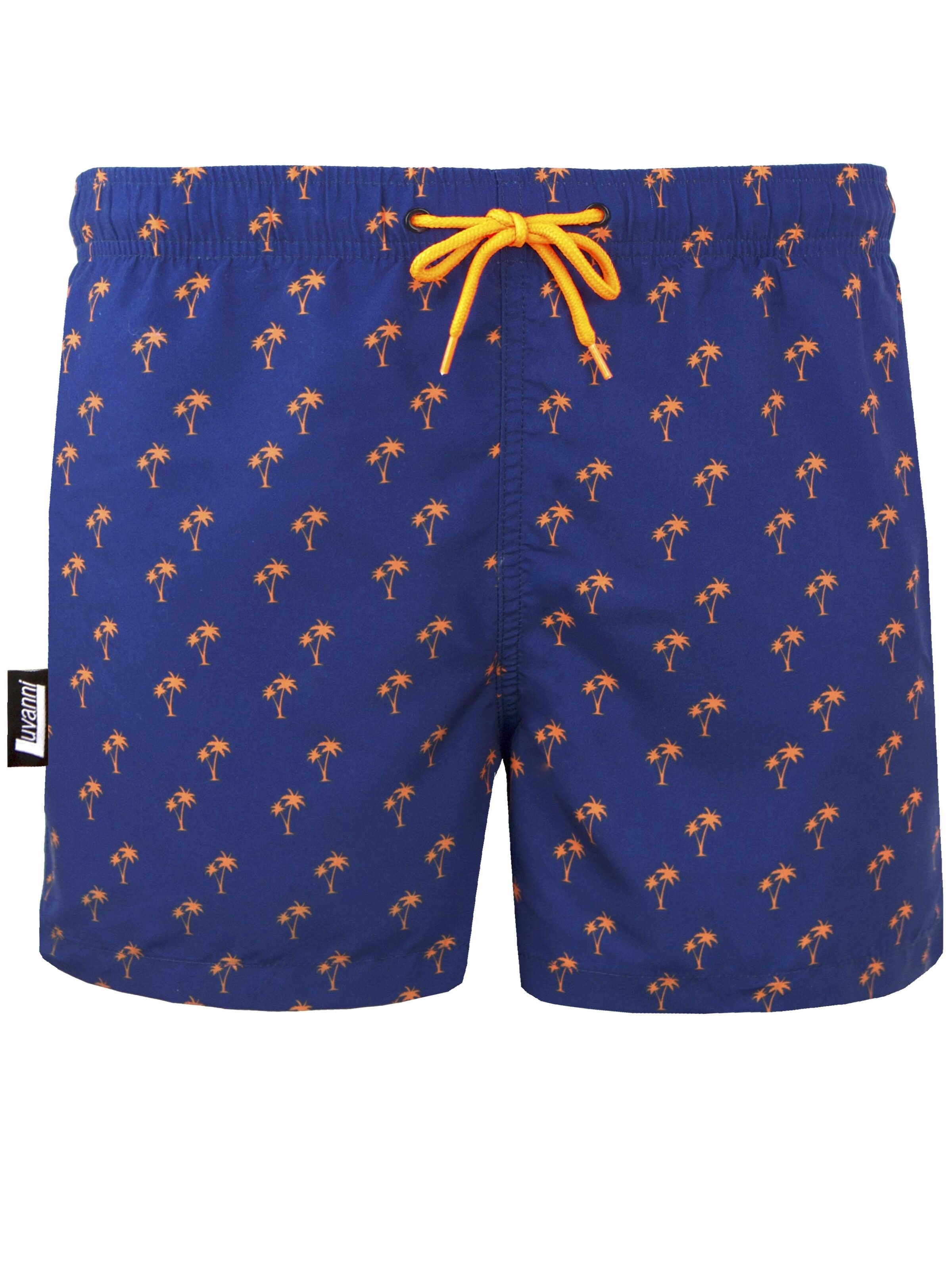 Luvanni Badeshorts 'Boardshorts Style 22-24 Badehose Palmen'‌‌‌‌‌ in Orange: Vorderseite