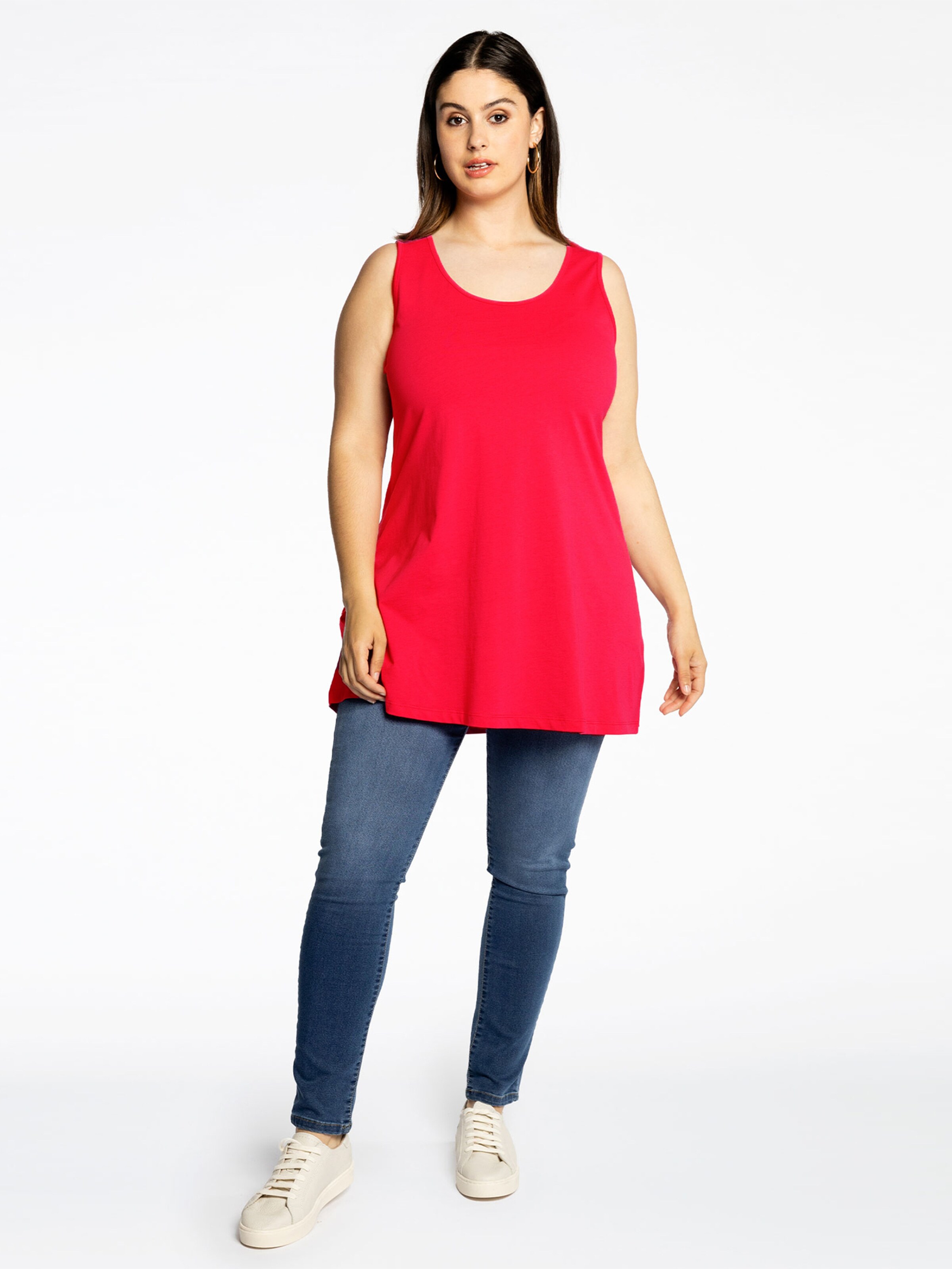 YOEK Top ' COTTON ' in Red