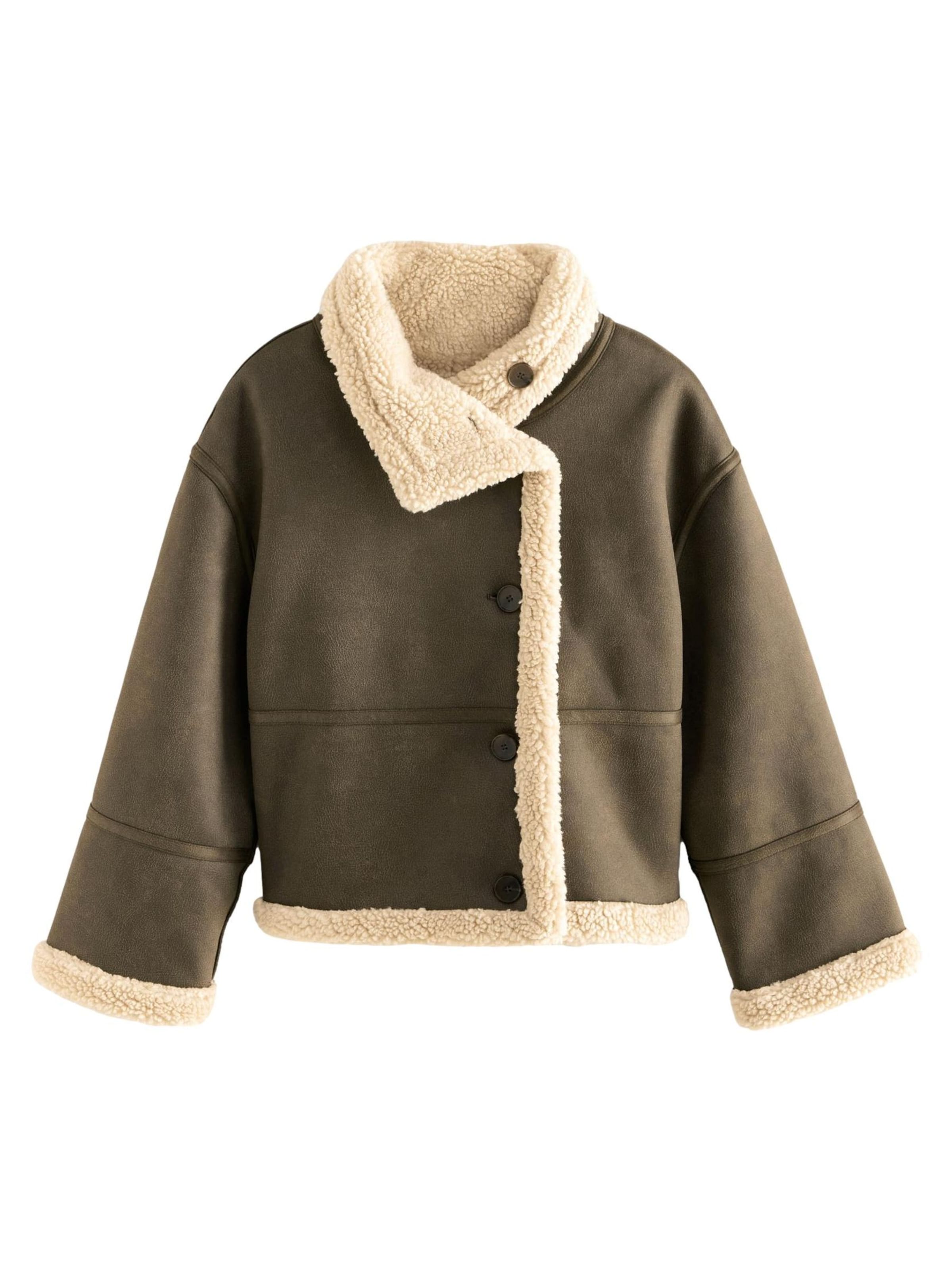Next Winterjas in Bruin: voorkant
