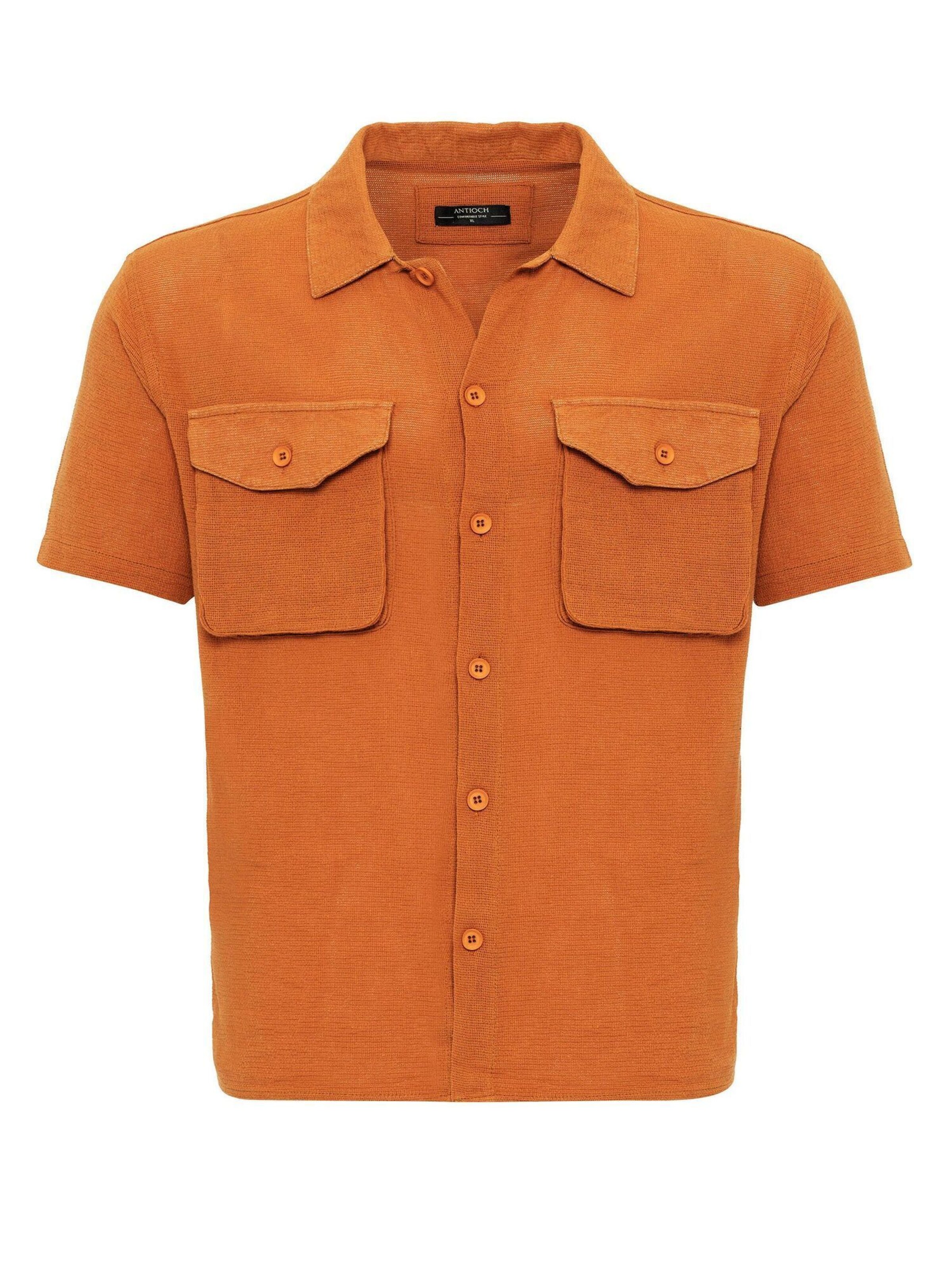 Antioch Средняя посадка Рубашка в Оранжевый: спереди