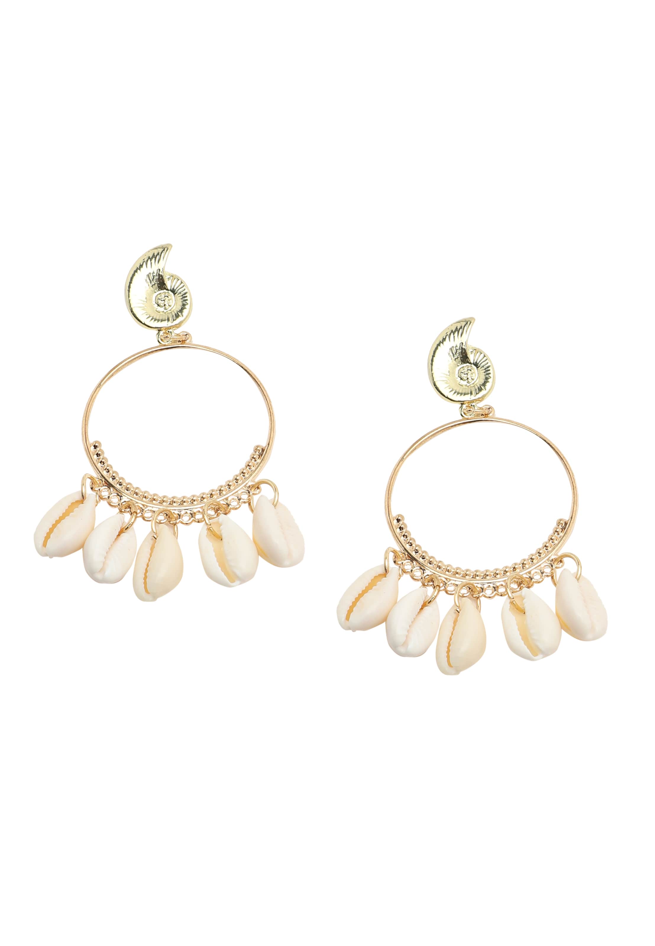 SOHI - Brincos 'Azubah' em ouro: frente