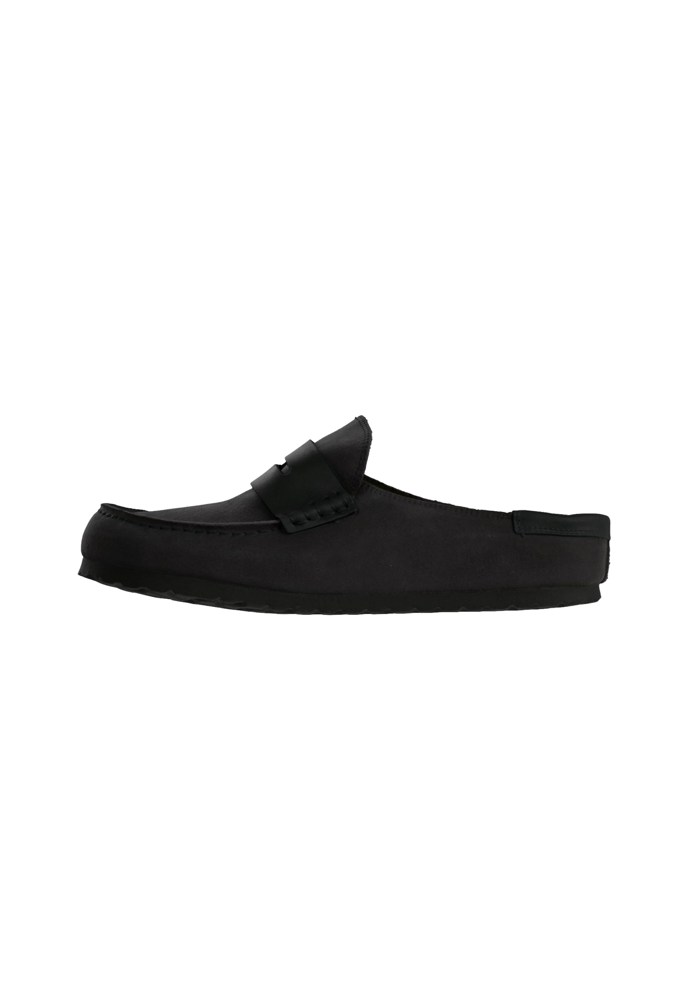 BIRKENSTOCK Moccasin 'Naples' in Black: front