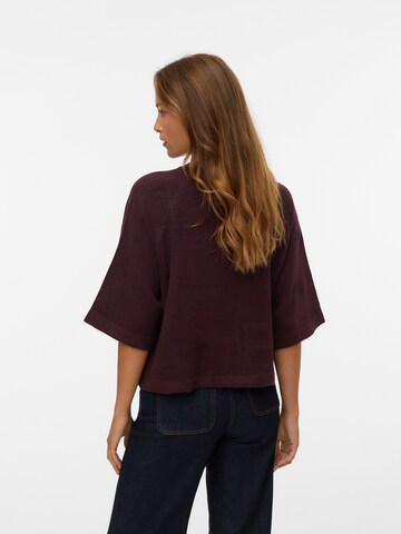Pull-over 'VMLefile' VERO MODA en rouge