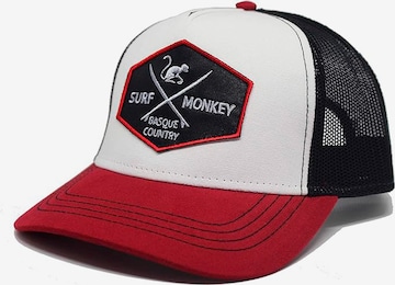 Surf Monkey - Gorra deportiva en rojo: frente