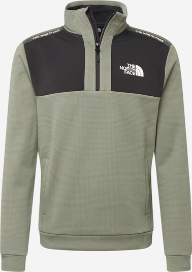 THE NORTH FACE Sweat de sport en kaki / noir / blanc, Vue avec produit